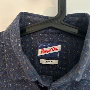 johnnie-O Men's Navy Textured Shirt